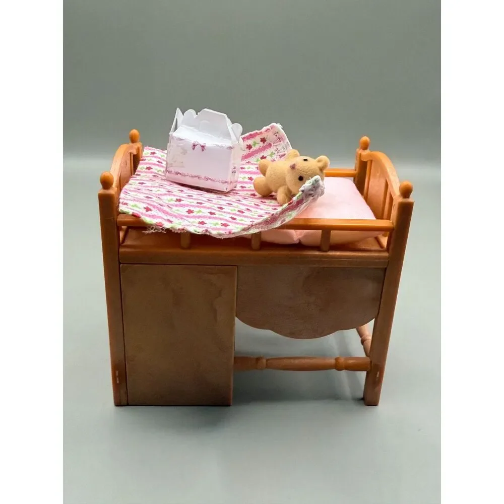 Calico Critters Sister’s Loft Bed CC2618 Furniture Blanket Hangers w/ Extras